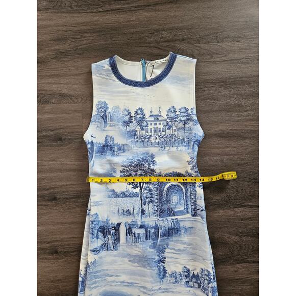 Alice + Olivia Women's Wynell Toile De Jouy Print Mini Dress NWT Size 6 - Picture 15 of 16